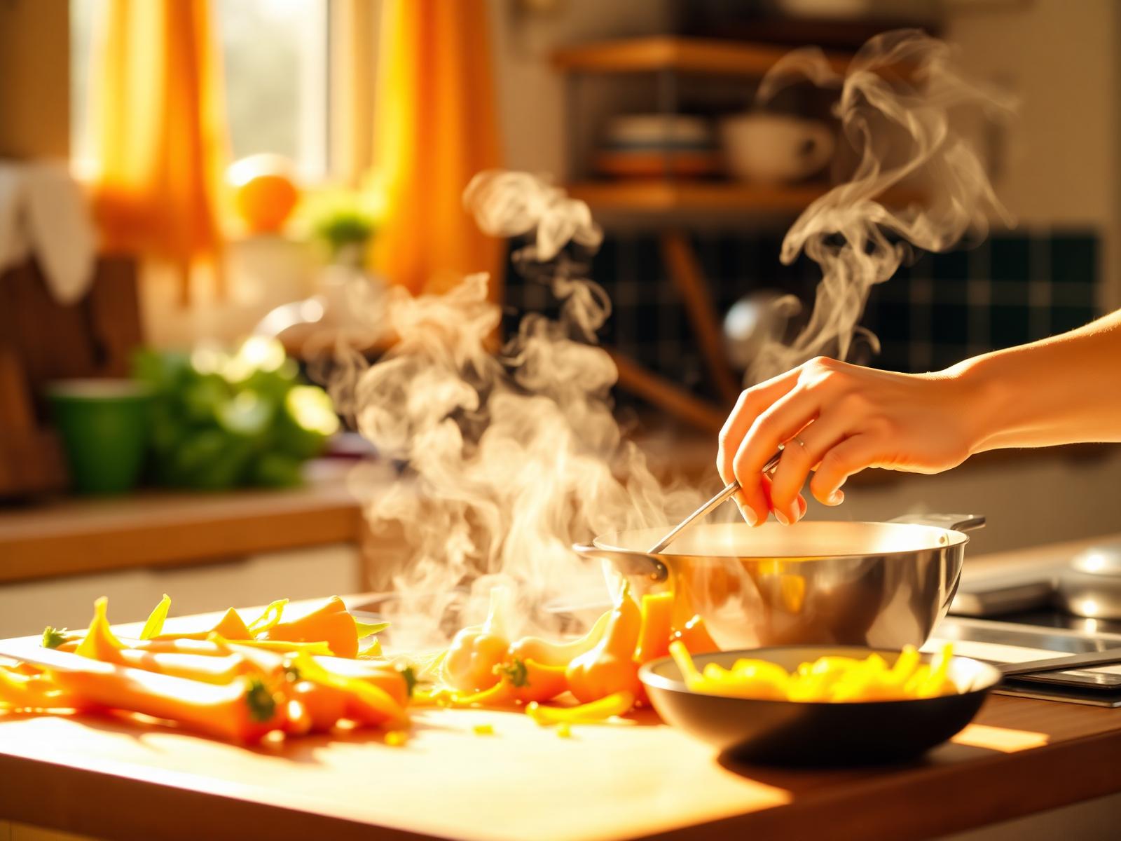 Cuisine joyeuse pleine de saveurs