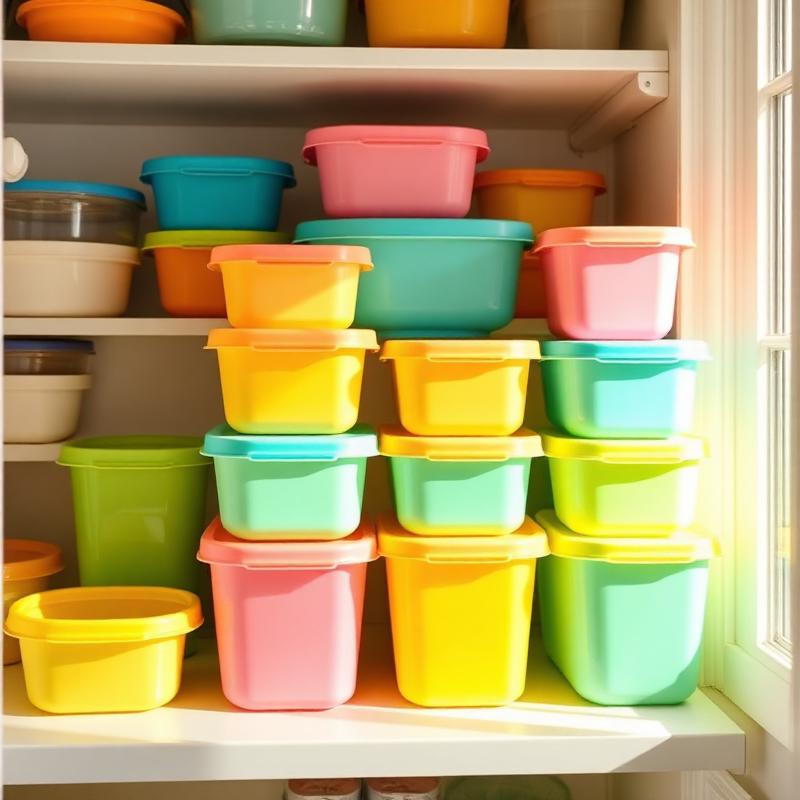 Tupperware coloré